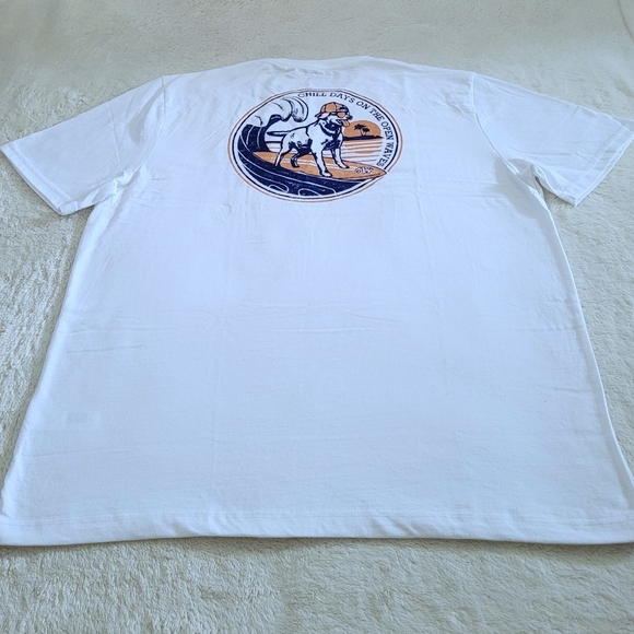 IZOD Saltwater🌊 "Chill Days On The Open Waves" Graphic Tee👕 - NWT - Picture 13 of 15